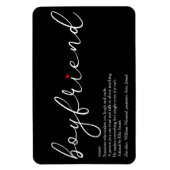 Bester Freund Definition Schrift Liebe Herz Magnet (Vertikal)