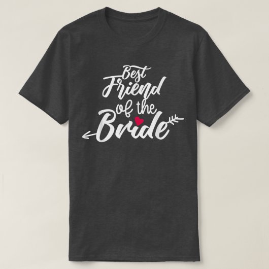Bester Freund der Bride Arrow Wedding oder Bachelo T-Shirt (Design vorne)