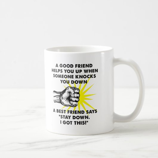 Bester Freund, der lustige Tasse kämpft (Rechts)