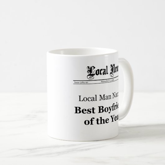 Bester Freund der Tasse der Zeitungsfront (VorderseiteRechts)