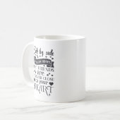 Bester Freund, der Typografie-Zitat übertragen hat Kaffeetasse (Vorderseite Links)