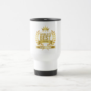 Bester Freund der Welt Spaß Modern Gold Reisebecher