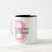 Bester Freund des Braut-Beifalls Zweifarbige Tasse (Vorderseite Links)
