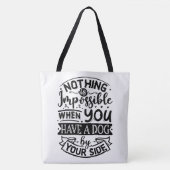 Bester Freund des Hundes Tasche (Vorderseite)