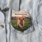 Bester Freund des Mannes Pin Button (Beispiel)