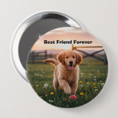 Bester Freund des Mannes Pin Button (Vorne & Hinten)