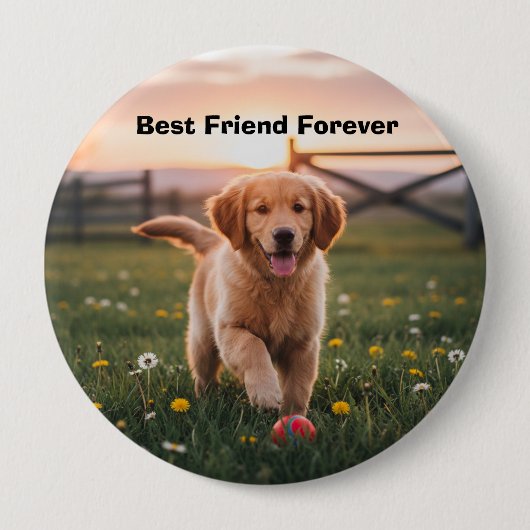 Bester Freund des Mannes Pin Button (Vorderseite)