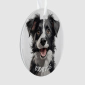 Bester Freund des Menschen Hund Ornament (Vorderseite)
