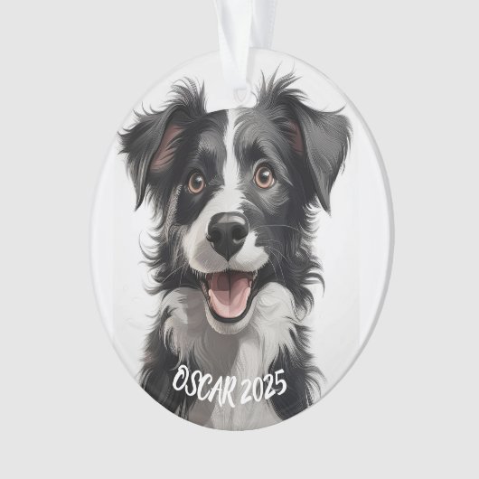 Bester Freund des Menschen Hund Ornament (Vorderseite)