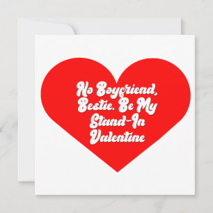 Bester Freund Ersatz Valentinstag-Karte Feiertagskarte