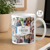 Bester Freund ever 14-Foto-Collage Sechseck-Muster Kaffeetasse