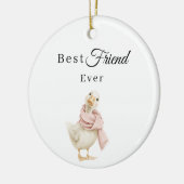 Bester Freund Ever Gans Foto Keramik Ornament (Links)
