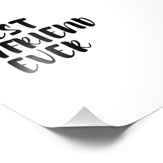 Bester Freund Fotodruck (Ecke)