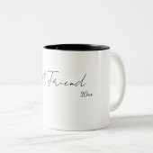 Bester Freund – Freundschaftstasse Zweifarbige Tasse (VorderseiteRechts)