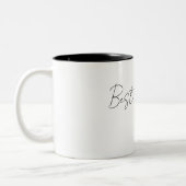 Bester Freund – Freundschaftstasse Zweifarbige Tasse (Links)