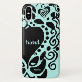Bester Freund| "Friend" Hälfte| Trendmuster Case-Mate iPhone Hülle (Rückseite)