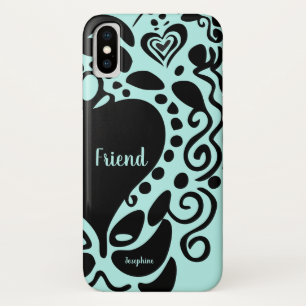 Bester Freund  "Friend" Hälfte  Trendmuster Case-Mate iPhone Hülle