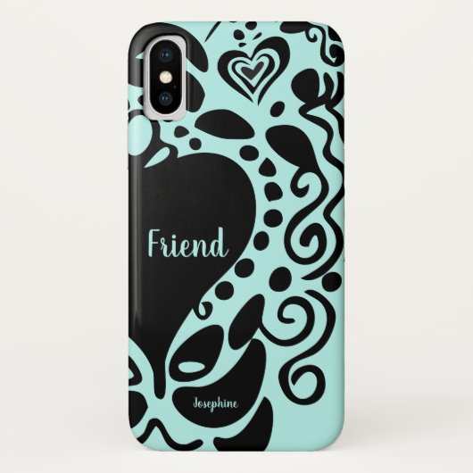 Bester Freund| "Friend" Hälfte| Trendmuster Case-Mate iPhone Hülle (Rückseite)