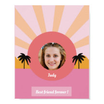 bester Freund für immer Foto modernes Kunstposter