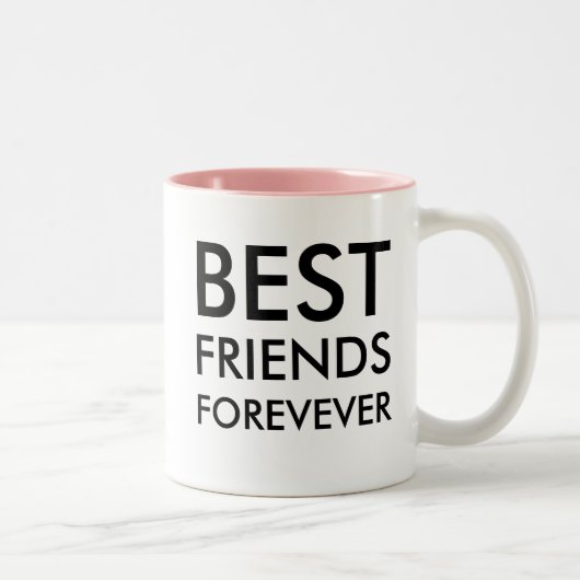 Bester Freund für immer | Freundschaftsgeschenk Zweifarbige Tasse (Rechts)