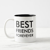 Bester Freund für immer | Freundschaftsgeschenk Zweifarbige Tasse (Links)