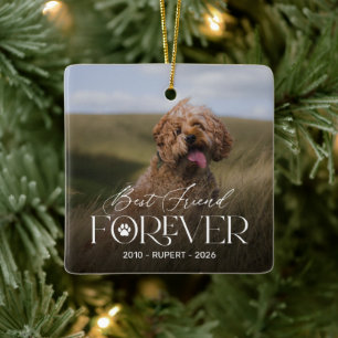 Bester-Freund-Für-Immer-Hunde-Memorial-Schmuck Keramikornament