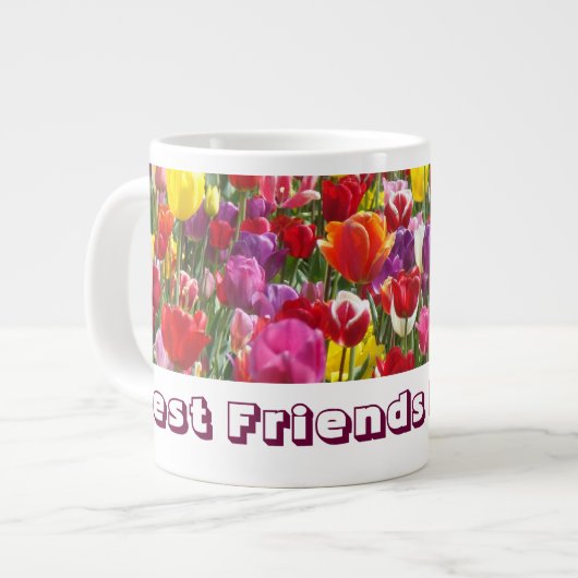 Bester Freund für immer! Jumbo-Tasse (Vorderseite Links)