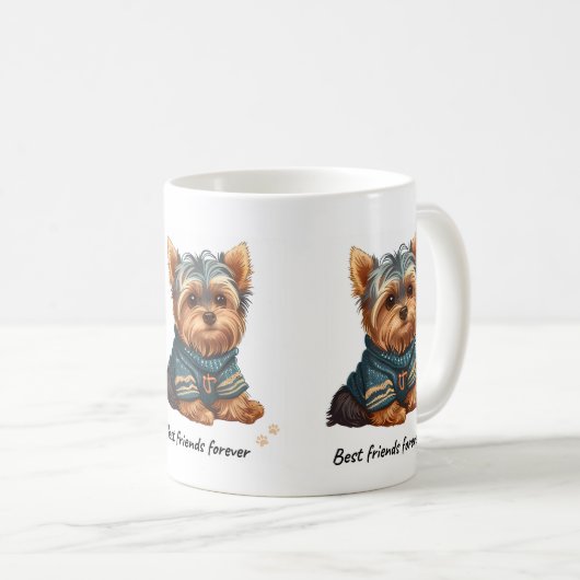 bester Freund für immer Kaffeetasse (VorderseiteRechts)