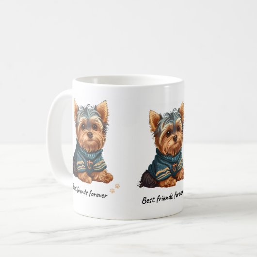 bester Freund für immer Kaffeetasse (Vorderseite Links)