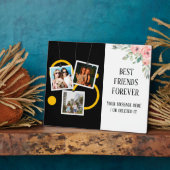 Bester Freund für immer, personalisiert 3 FotoColl Fotoplatte (Seite)