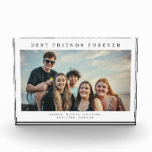 Bester Freund für immer Typografie Namen Fotoblock (Vorderseite)