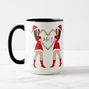 Bester Freund Geschenk Zwei brünette Mädchen Tasse