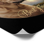 Bester Freund Jagdgelben Labrador Hund mit Enten Poster (Ecke)