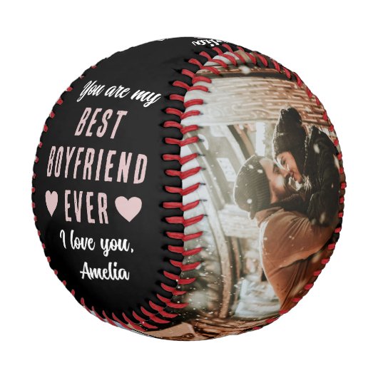 Bester Freund je 2 Fotos Baseball (Schrägansicht)