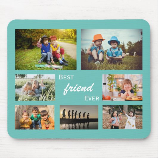 Bester Freund je 7 Square FotoCollage Mousepad (Vorne)