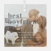 Bester Freund je | Angebot und Foto Ornament Aus Glas (Vorderseite)