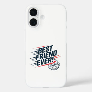 Bester Freund je, bewährtes Textdesign iPhone 16 Hülle