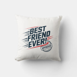 Bester Freund je, bewährtes Textdesign Kissen