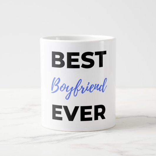 Bester Freund je Black Jumbo-Tasse (Vorderseite)