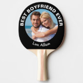 Bester Freund je Foto Black Tischtennis Schläger (Vorderseite)