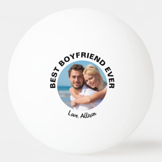 Bester Freund je Foto Tischtennisball (Rückseite)