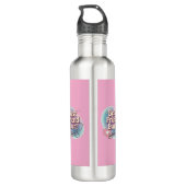 Bester Freund je, gebilligtes Textdesign Edelstahlflasche (Rückseite)