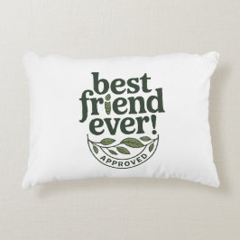 Bester Freund je! Genehmigt - Textentwurf Dekokissen