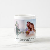 Bester Freund je | Moderne 4 FotoCollage Kaffeetasse (Mittel)