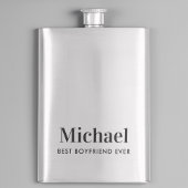 Bester Freund je Monogram Flachmann