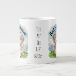 Bester Freund je Niedlicher Welpe Jumbo-Tasse