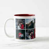 Bester Freund je Personalisiertes Foto Kaffee Tass Zweifarbige Tasse (Links)