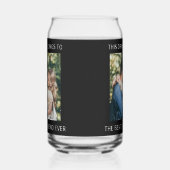 Bester Freund je Personalisiertes Foto Schwarz Dosenglas (Links)