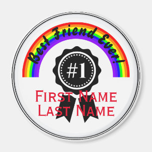 Bester Freund je Rainbow Magnet HAMbWG
