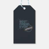 Bester Freund je Zugelassenes Textdesign Geschenkanhänger (Rückseite)